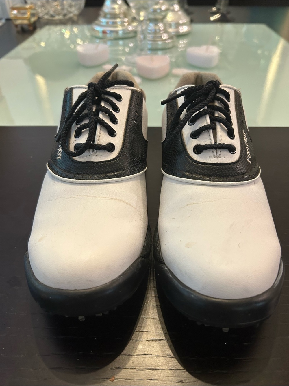 FootJoy White and Black Golf Shoes